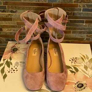 Valentino Garavani ankle strap ballerina flats